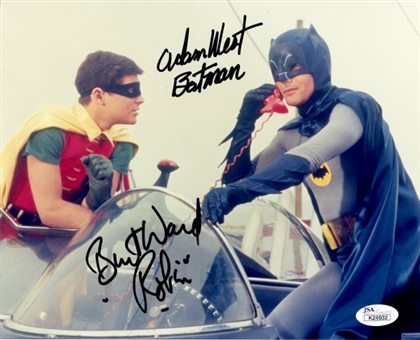 Pair (2) of Adam West and Burt Ward Signed Batman and Robin 8x10 Photos